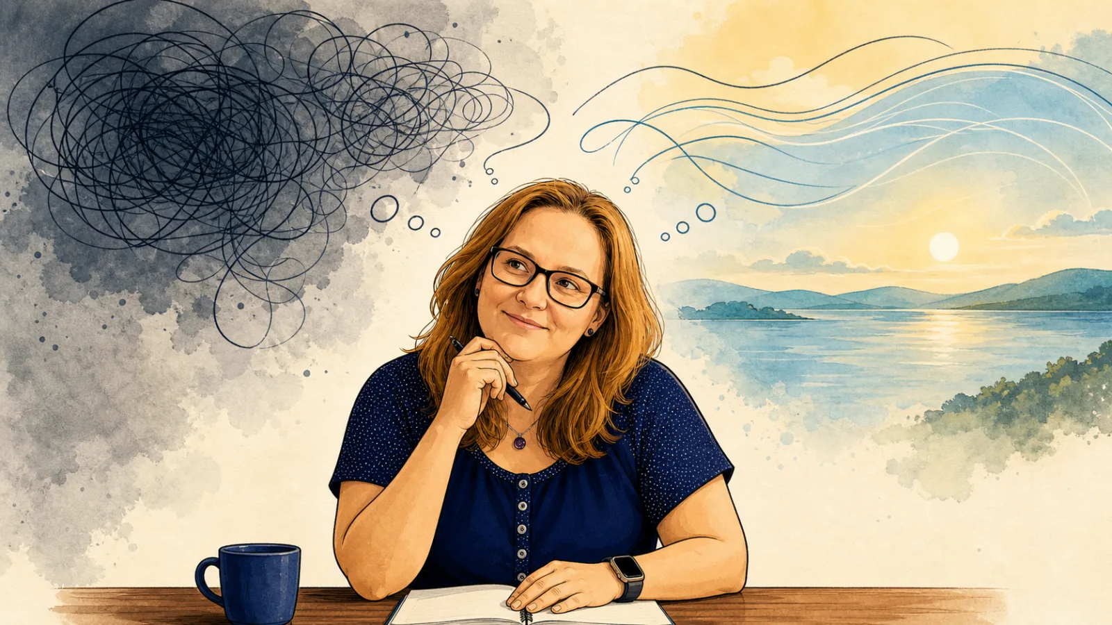 Illustration zum Beitrag: Beobachte deine Denkmuster: Hör auf, so zu denken