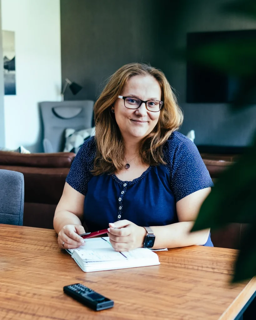 Maria Lengemann macht sich Notizen