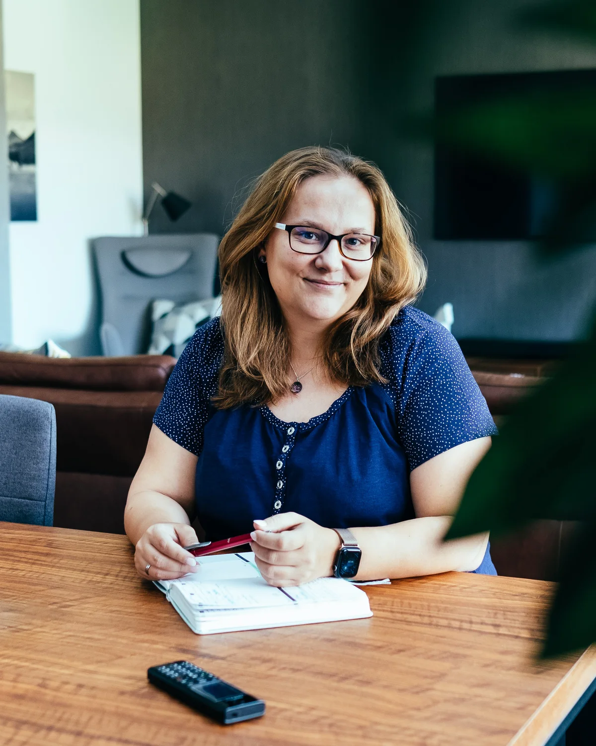 Maria Lengemann macht sich Notizen
