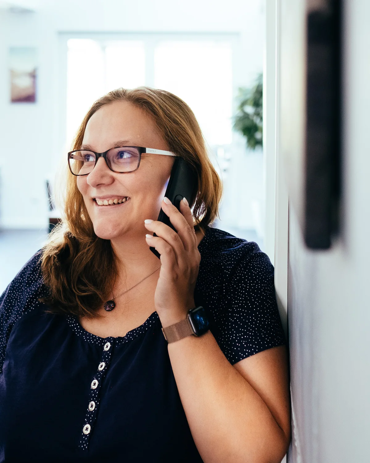 Maria Lengemann im Telefonat