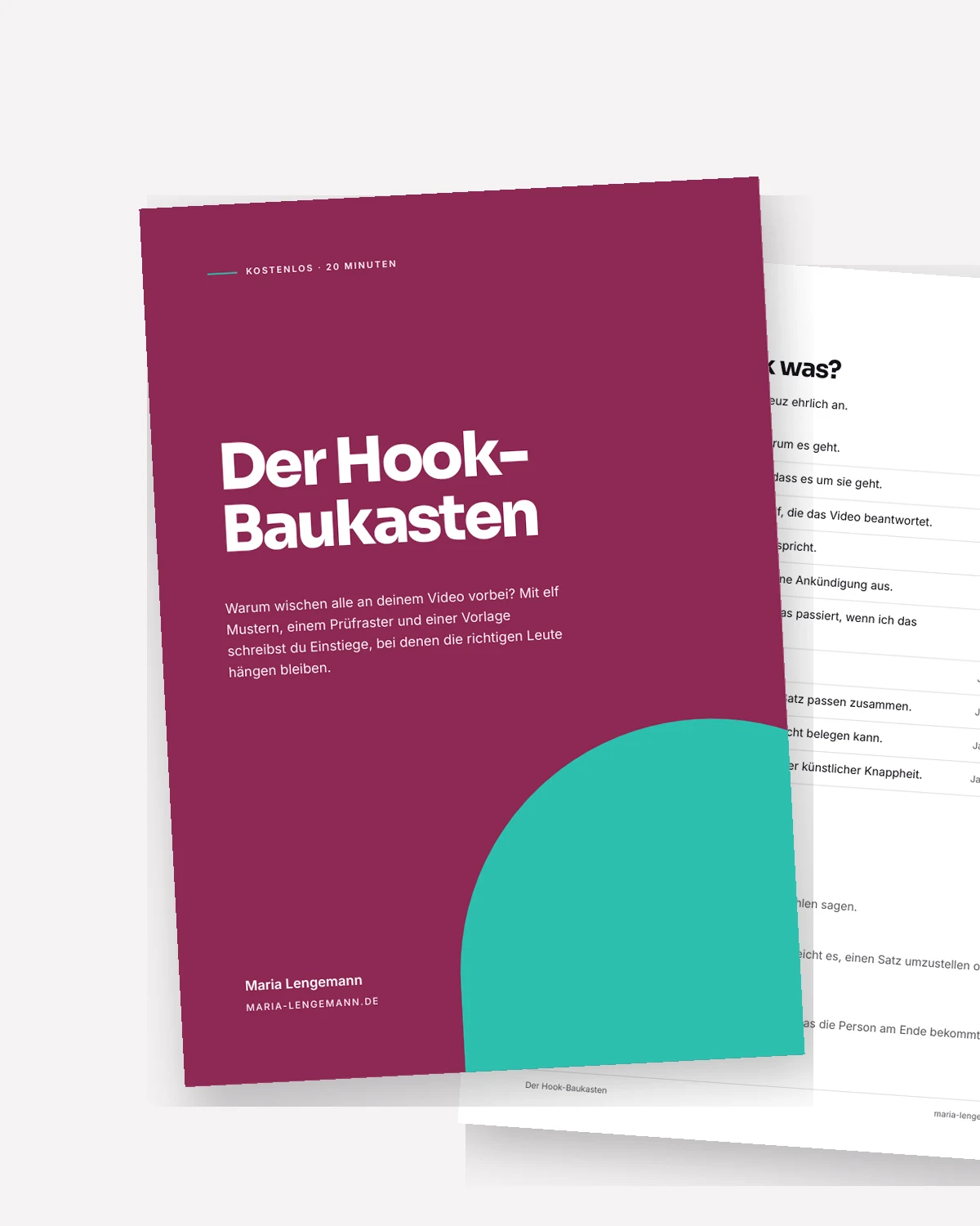 Vorschau auf den Hook-Baukasten als PDF