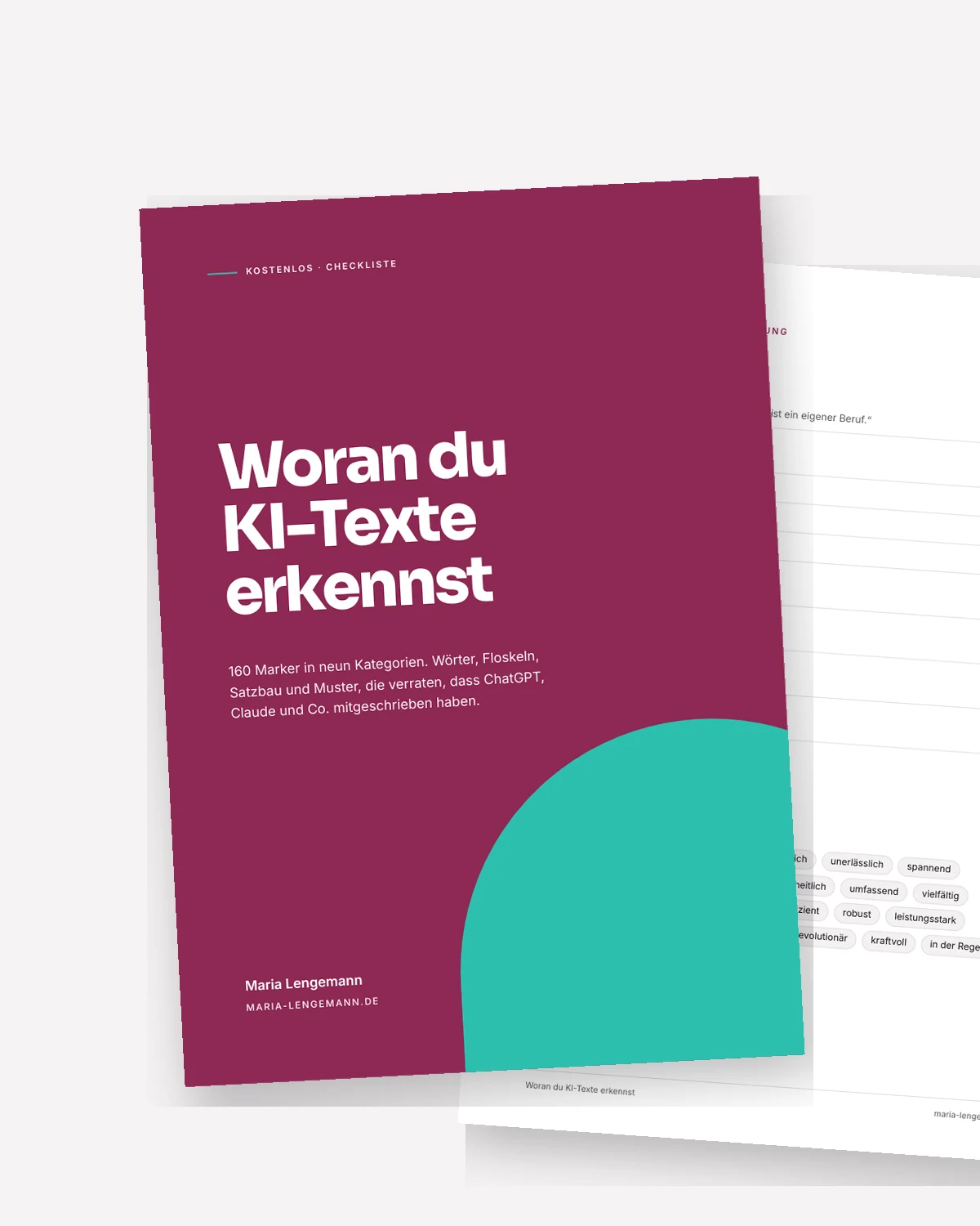 Vorschau auf die KI-Marker-Checkliste als PDF